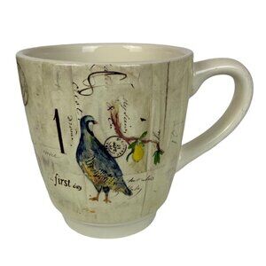 Williams-Sonoma 12 Days Of Christmas Mug First Second Partridge Turtle Dove